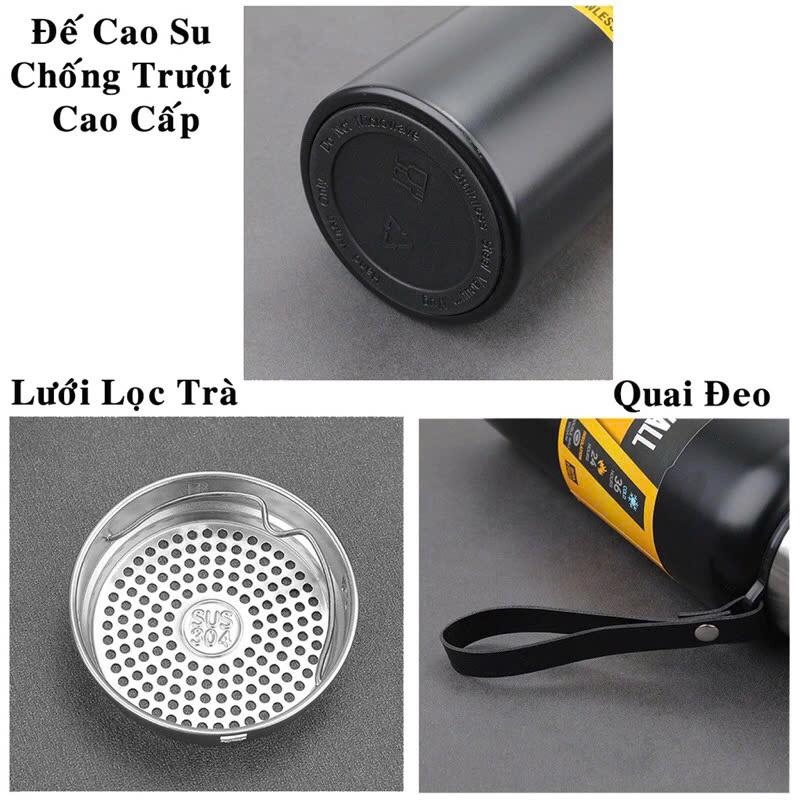 Bình Nước Giữ Nhiệt Chất Liệu Inox 304 Giữ Nóng Lạnh 24h Dung Tích 750ml - 1000ml - 1500ml 5