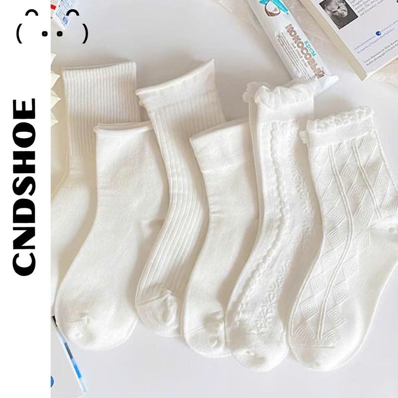 TẤT TRẮNG LOLITA  CAO NỮ - VỚ LOLITA PHONG CÁCH NHẬT BẢN CHO NỮ 2025 vớ ống cổ vừa tat giare