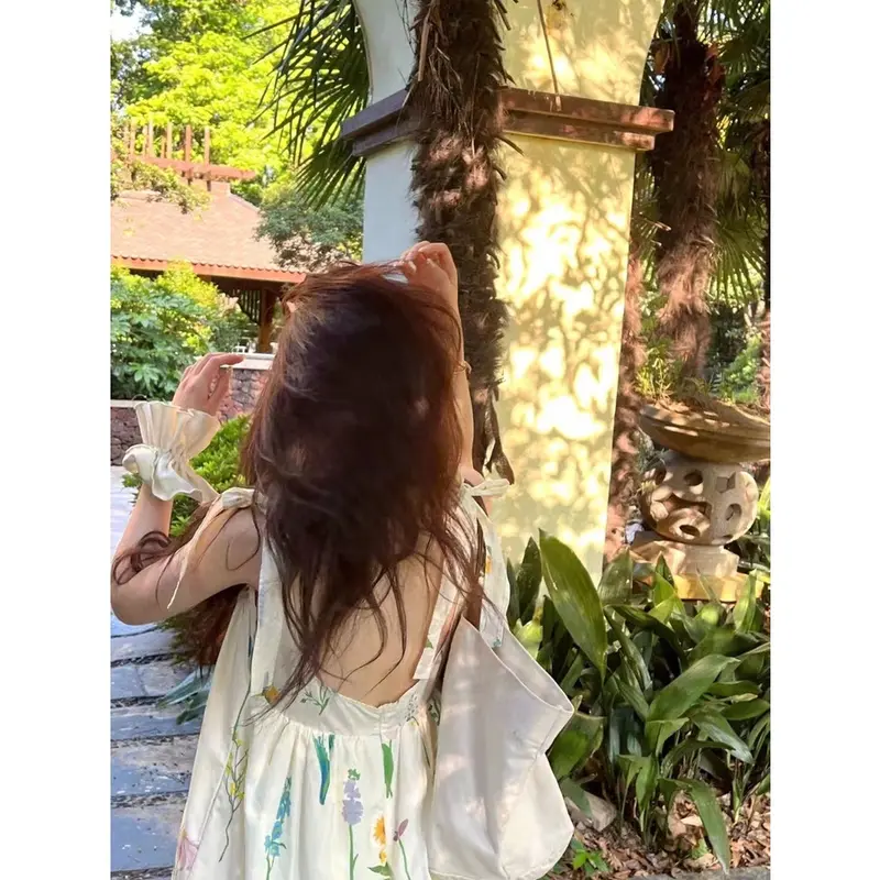[SẴN SẴN SẴN] Đầm hoa nhí hai dây ngọt ngào  - V34 4