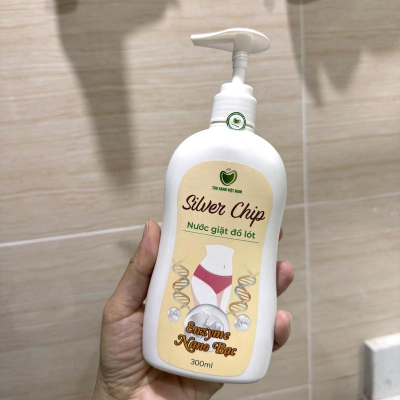Bộ 3 Gel nano bạc phụ khoa, Dung dịch vệ sinh Papillon, Nước giặt đồ lót Silver Chip Táo Xanh Việt Nam 4