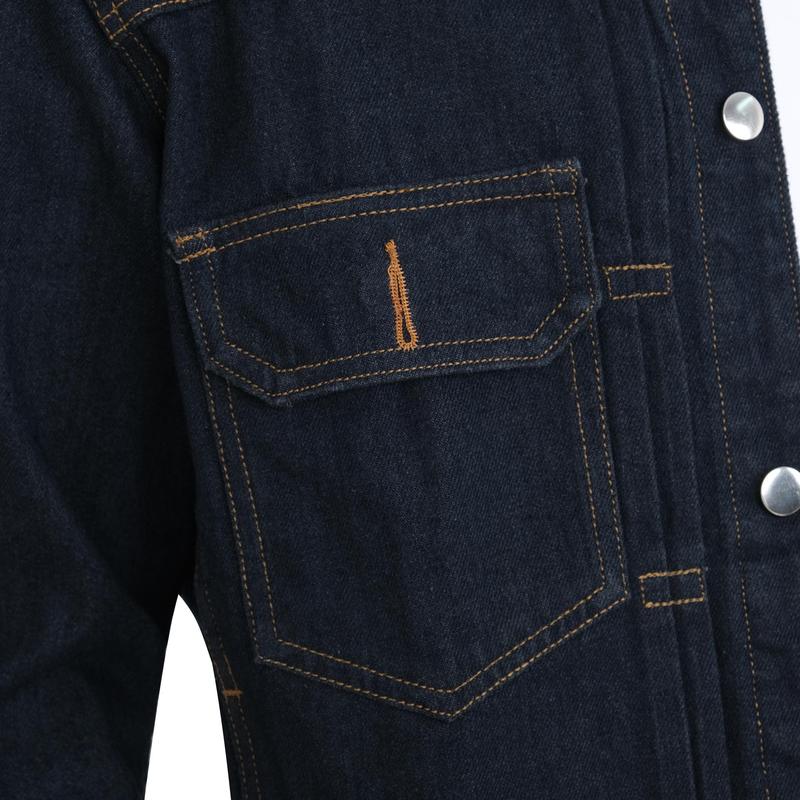 Áo Khoác Jean Nam, Năng Động, Thời Trang, Cá Tính, Dễ Phối Đồ, AKJ15 - GU CHẤT | Denim Menswear Jacket Có Cổ 4
