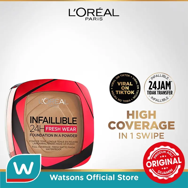 L'Oréal Paris Infallible 24h Fresh Wear Powder Foundation 140 Golden Beige 3