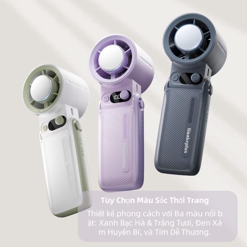 【TiankePlus X DauDau】TF30Ultra Quạt điện Cầm Tay Pin 10.000mAh, Chức Năng Lạnh, Gió Mạnh, Gấp Gọn Tiện Lợi, Bảo Hành 12 Tháng Quạt Điều Hòa Mini 9