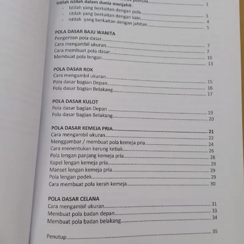 Buku Panduan Membuat pola & Menjahit 2