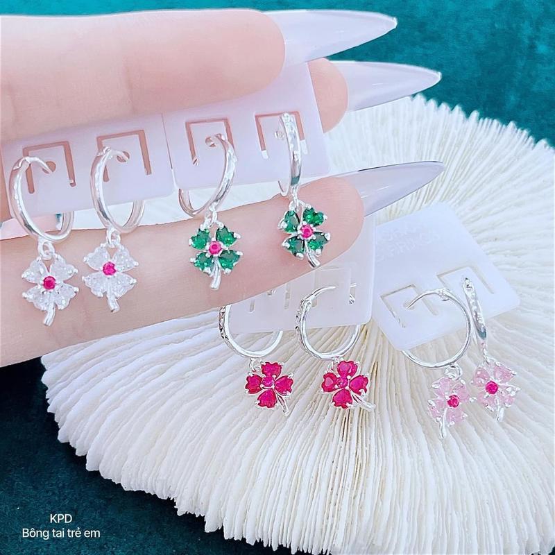 Bông tai trẻ em siuuu xinh bạc s925 không đen gỉ 7