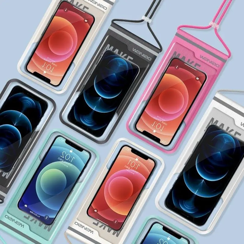 กระเป๋ากันน้ำ ธีมสงกรานต์ แบรนด์ Weiniao ของแท้ ไม่มีหมอก ไม่มีสีเหลือง ไม่มีกรอบ เข้ากันได้กับหน้าจอโทรศัพท์มือถือ ถ่ายภาพใส