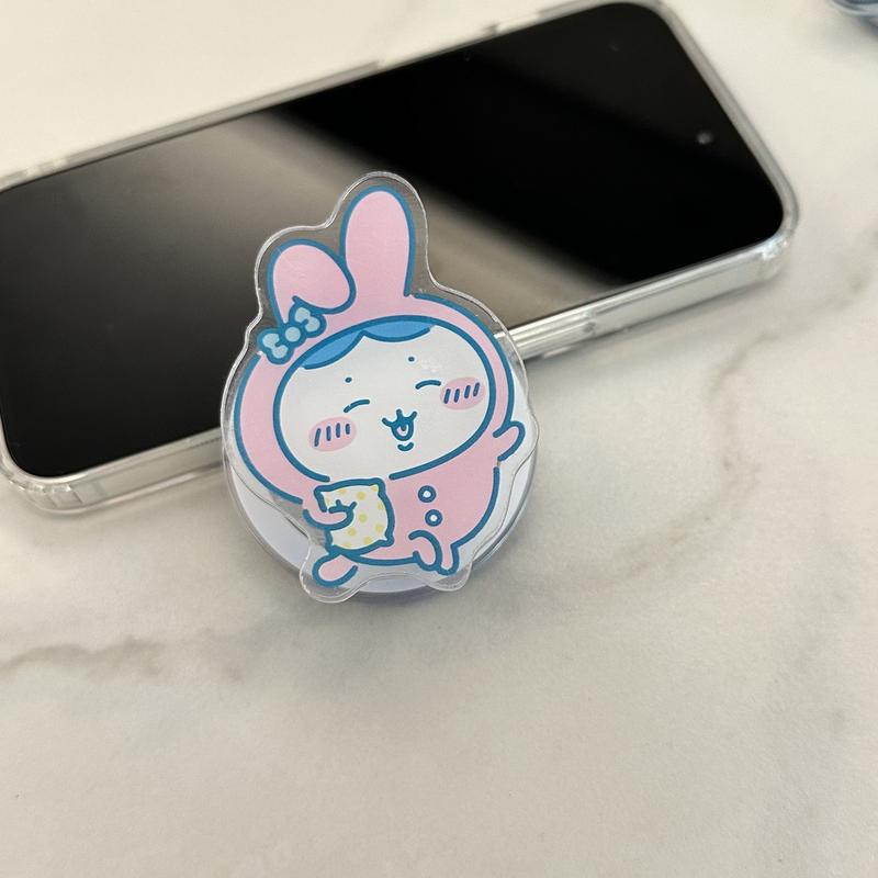 Product Introduction of Japanese Cartoon Chiikawa Magnetic Suction Bracket Cute Giikawa Lazy Bracket opposite Sex Epoxy Airbag Bracket 0