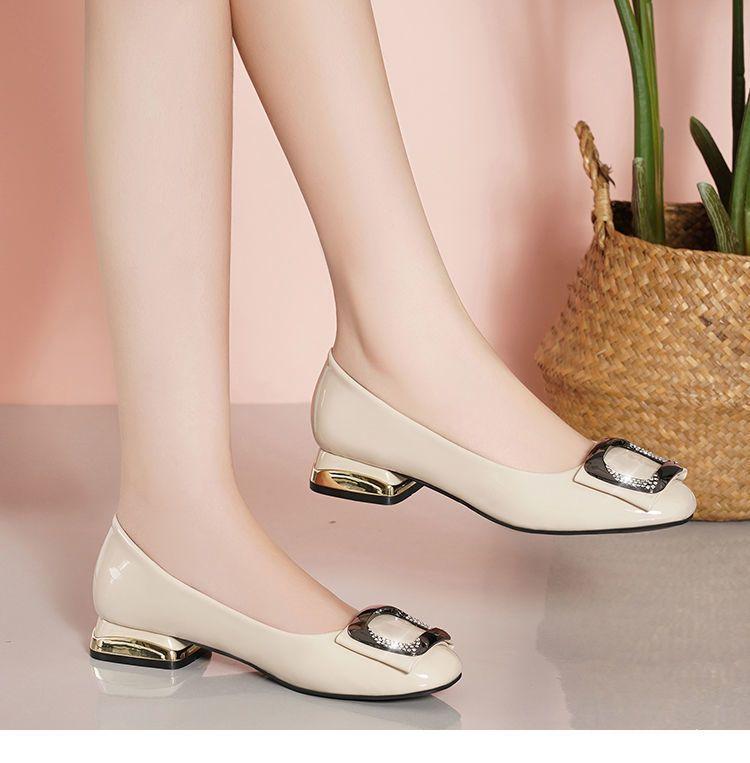 Product Introduction of Giày Nữ, Cỡ Lớn (35-43), Giày Lười, Đế Thấp, Da, Giày Cao Gót Mũi Vuông, Giày Đi Làm, Thích Hợp Cho Bàn Chân Rộng Và Béo, Có Cỡ 41, 15