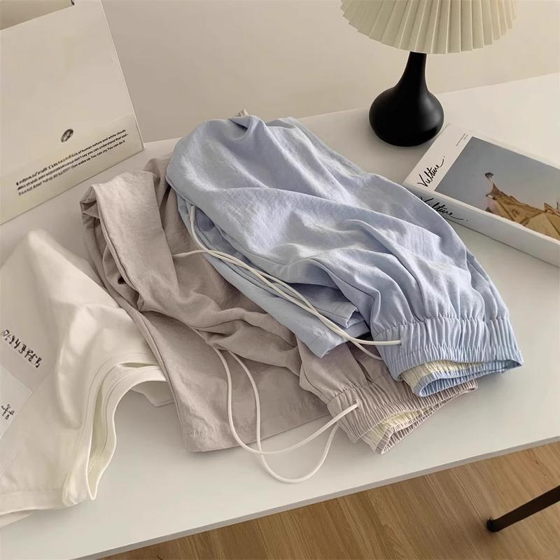 Product Introduction of Spring New Simple Casual Women's High Waist Wide Leg Pants 250324 1