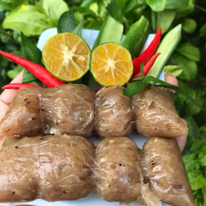[LOẠI DA] Combo đòn chả bì da ớt hiểm xanh - Đòn 75g - Đặc Sản Lai Vung - Nem Lai Vung Huỳnh Hậu - Sản phẩm OCOP 3 SAO