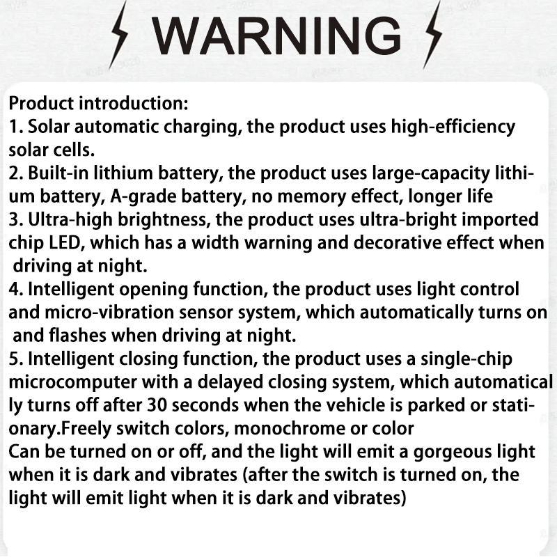 Solar Powered Car Wheel Hub Light, Car Motorcycle Tire Decorative Light, LED Valve Stem Light, Colorful Wheel Hub Flashing Light 2