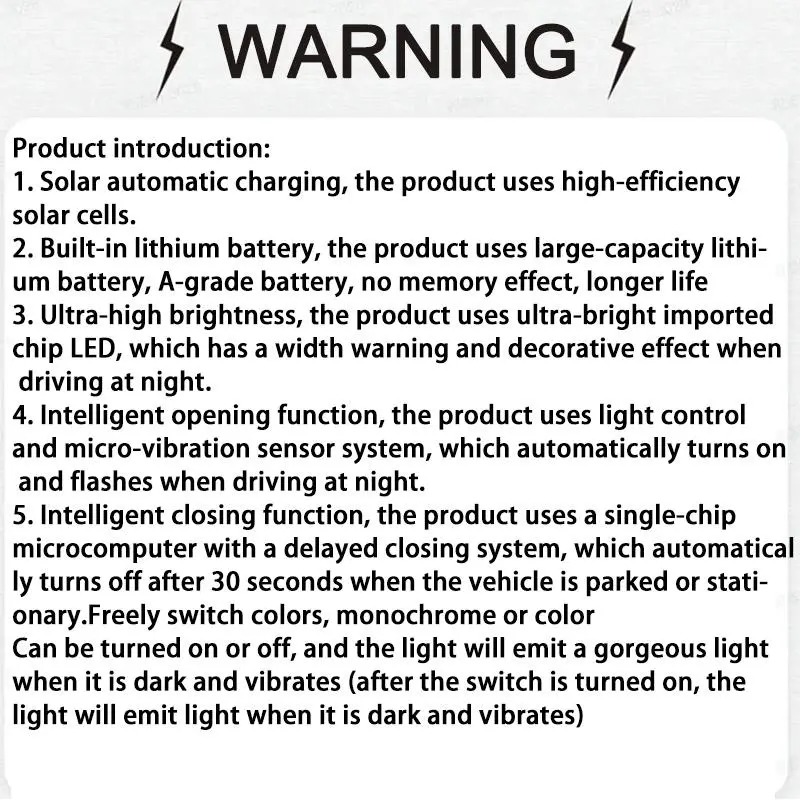 Solar Powered Car Wheel Hub Light, Car Motorcycle Tire Decorative Light, LED Valve Stem Light, Colorful Wheel Hub Flashing Light 2
