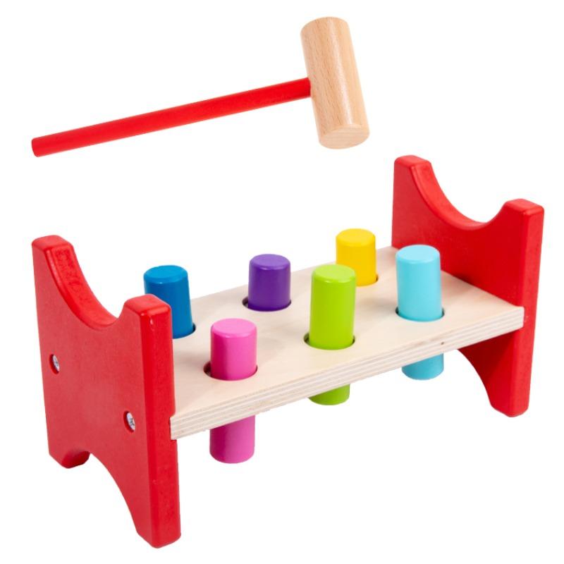Wooden knocking block set