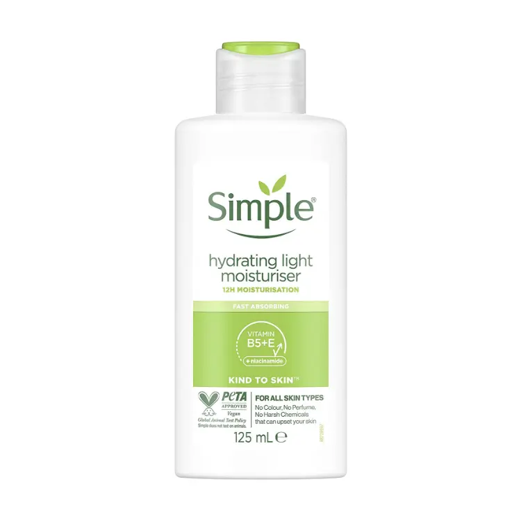 Kem Dưỡng Ẩm Simple Kind To Skin Hydrating Light Moisturiser 125ml Làm Đẹp Da Dưỡng Ẩm Da