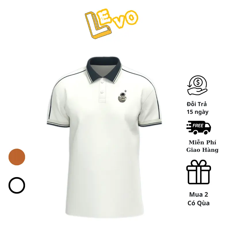 Áo Polo Nam Tay Ngắn Cổ Trụ Vải Cotton Mềm Mịn Cao Cấp Thiết Kế Trẻ Trung Thanh Lịch Có Cổ Menswear Shirt