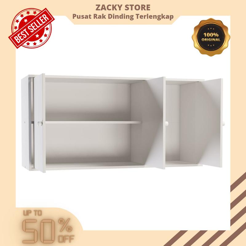Lemari Dapur Gantung Minimalis Kitchen Set Multifungsi Rak Dapur Serbaguna Hemat Ruang Tempel Dinding Type 053/054/057L/057M/056L/056M Furniture 5