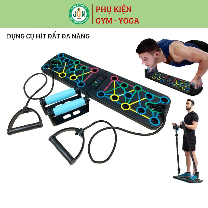 Bảng chống đẩy, Dụng cụ hít đất đa năng 12 trong 1, tập ngực, vai tại nhà Jun Sport Xà Đơn