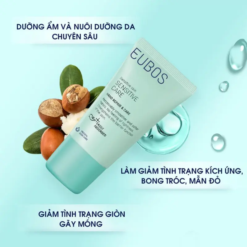 Kem Dưỡng Da Tay EUBOS Giúp Mềm Mịn, Dưỡng Ẩm Chuyên Sâu 24h An Toàn Cho Da Nhạy Cảm Làm Đẹp Da Nữ 5
