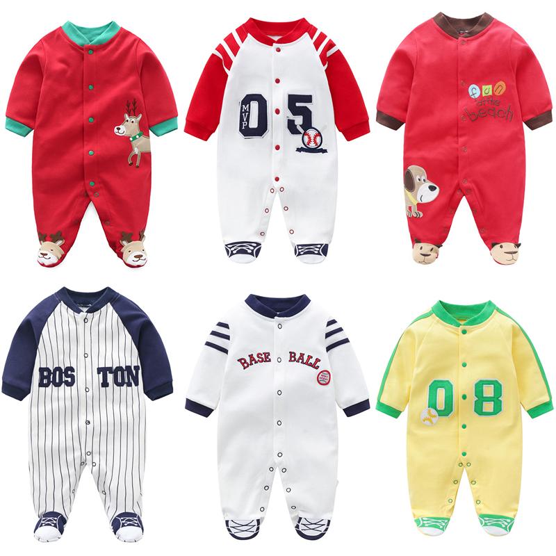 Bộ body dài tay cho bé sơ sinh liền tất chất vải thun cotton co giãn nhẹ cúc bấm nhựa áo liền quần cho bé trai bé gái từ 3-12kg _ BD19