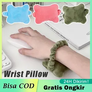 Wrist Mouse Pad Pillow Support Gaming Bantalan Pillow Mouse Pergelangan Tangan/ Bantal Pergelangan Tangan Aksesoris Tangan