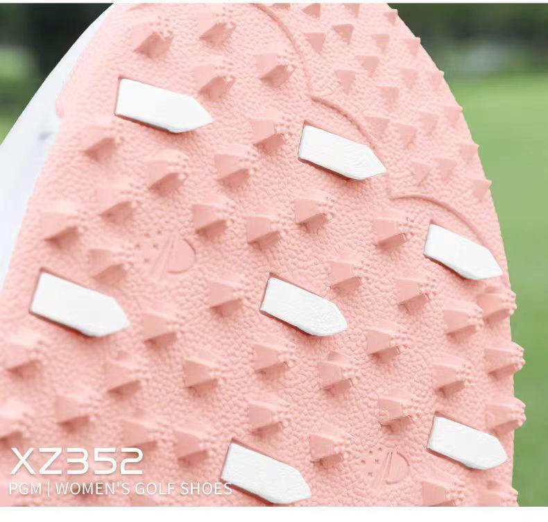 Product Introduction of [PGM] Golf Shoe Women's Breathable Sneaker Anti-Slip Lightweight Knob Comfortable Shock-Absorbing Nail-Free Shoes Xz352 23