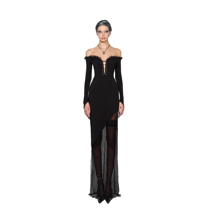 LSOUL - Lucid Dress Váy Trễ Vai Cut Out Nữ Women V23121592 Tre