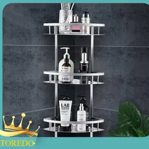 TOREDO - RAK DINDING SUDUT 3 SUSUN RAK KAMAR MANDI POJOK SERBAGUNA