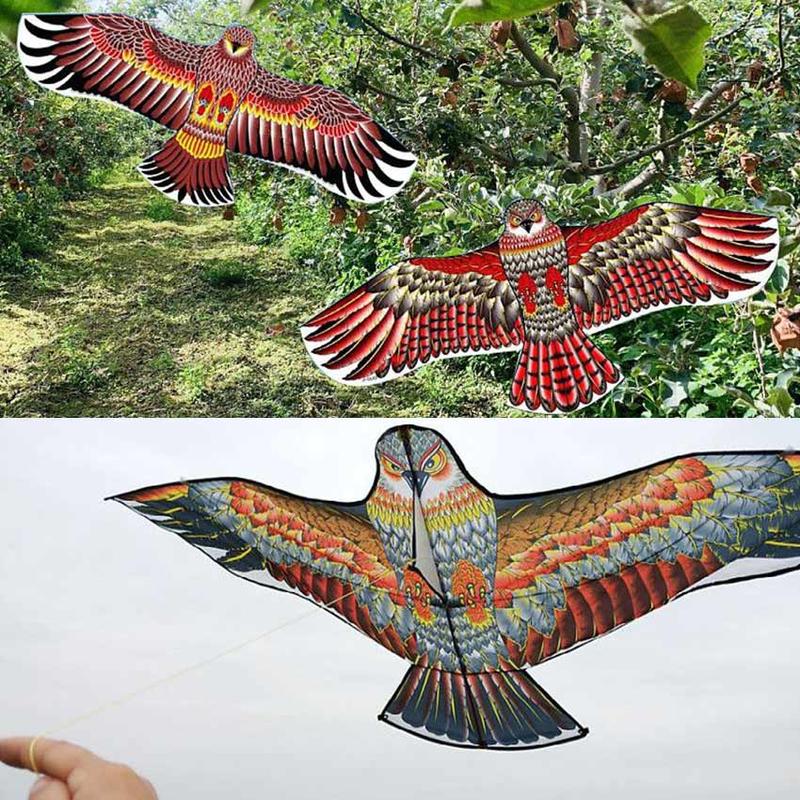 Layang-Layang Bentuk Burung Elang Ukuran 1.2M/1.7M Warna Untuk Acak Outdoor 4