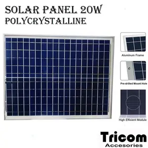 Solar Panel Tenaga Surya 20W Mono / Polycrystalline Mitsuyama