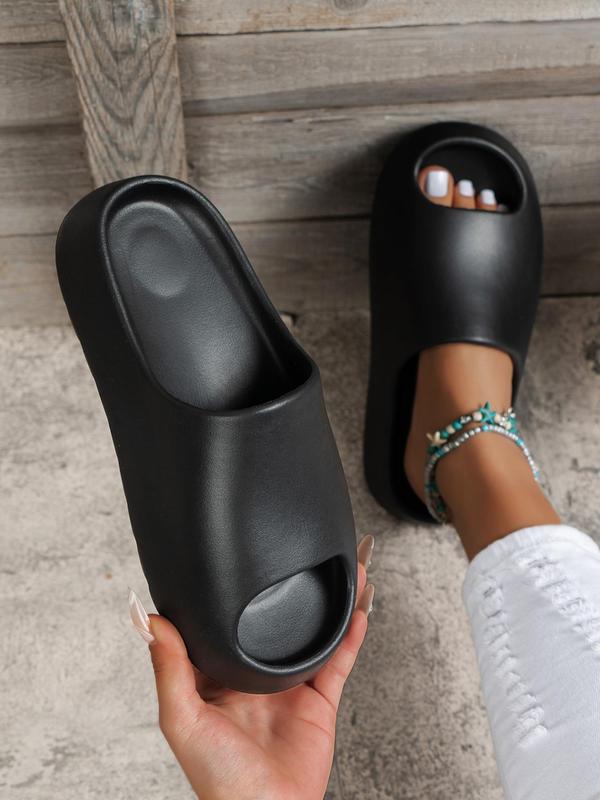 Women's Summer 2024 Solid Non-slip Slides, Soft Comfortable Lightweight Eva Slippers for Bathroom, Pool, Spa, Casual Home Slippers for Indoor and Outdoor Wear As Gifts 6