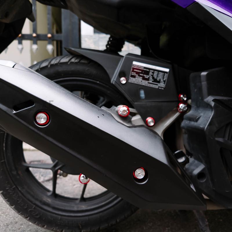 Ốp pô Vario 125/150 2018-2023 và Click 125/150 kèm ốc Salaya, Long Đền Đỏ Mẫu Thailand và Indonesia (Chính hãng) Phụ kiện Phụ Tùng xemay