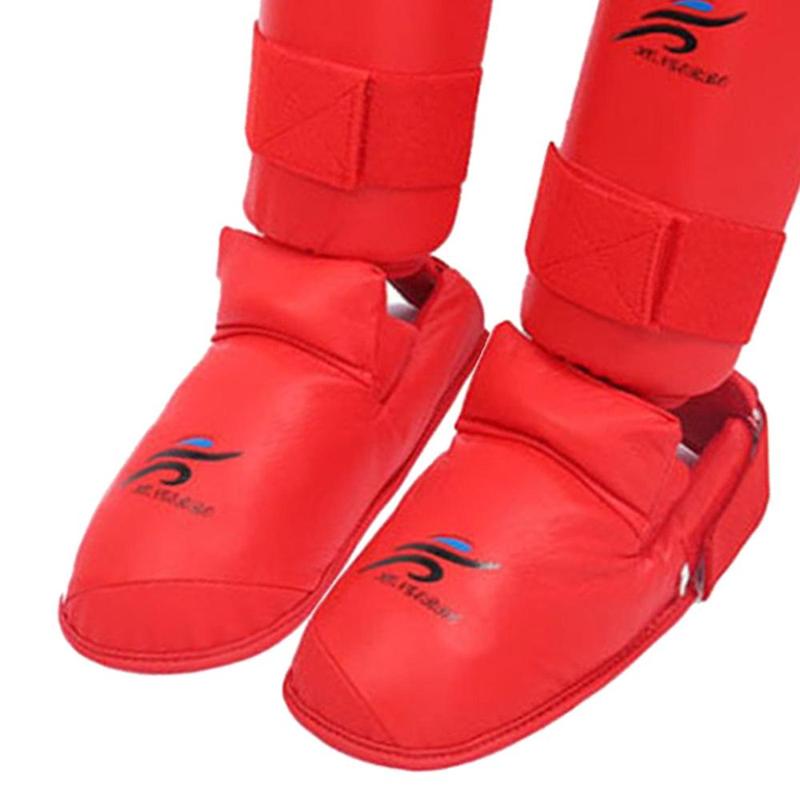 Product Introduction of Boxing Gloves Shin Guards Punching Gloves Comfortable Taekwondo Sparring Gear Set for Mma Sparring Karate Muay Thai Taekwondo 1