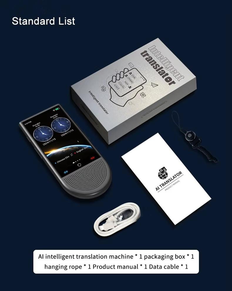 Product Introduction of Latham S15 4G Portable AI Translator 16GB Memory 148 Language Smart Translate In Real Time Voice Photo Offline Translated 18