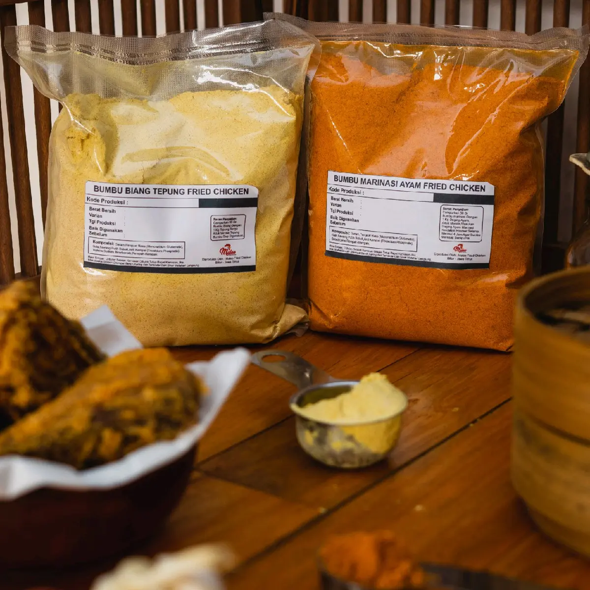 [Paket Hemat 1 kg]Bumbu Biang tepung dan marinasi ayam fried chicken krispi Jamur Manis