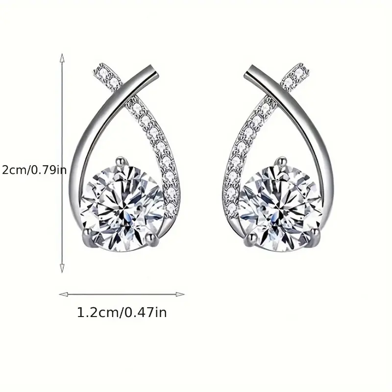 SummerSale| Luxurious Twist Waterdrop Cubic Earrings - A Pair for Adornment 3