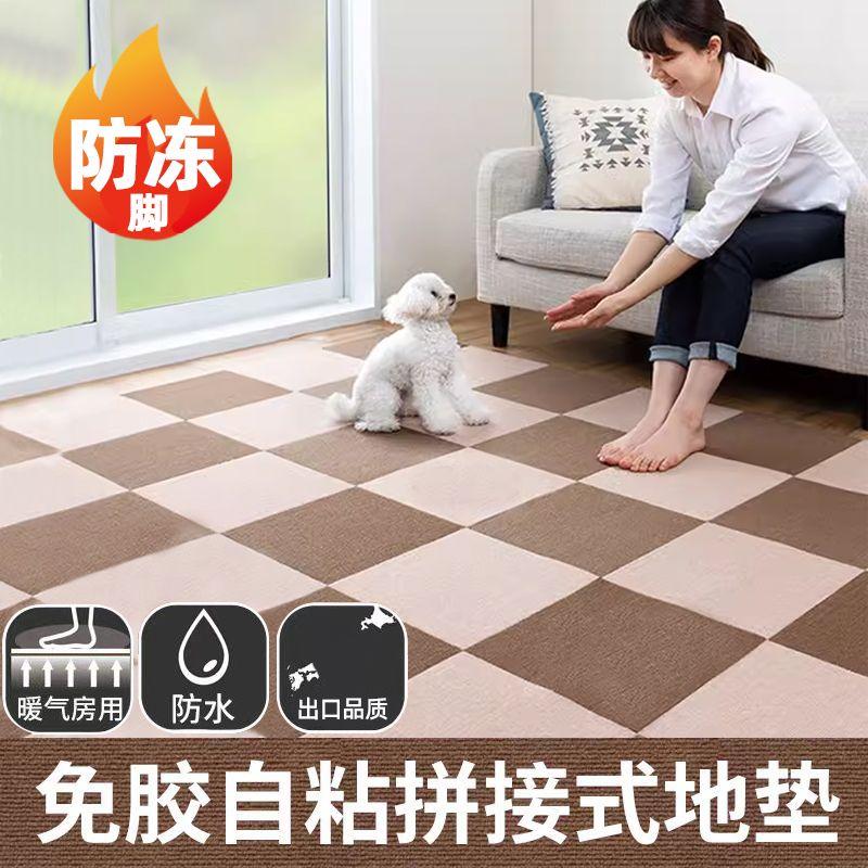 Thảm Ghép Nối, Sử Dụng Mùa Đông, Tự Dính, Không Keo, Không Cần Bảo Trì, Bảo Vệ Toàn Diện, Hình Vuông, Thảm Tập Bò, Thích Hợp Cho Phòng Khách Và Phòng Ngủ, Thảm Trải Sàn Chống Trượt, Được Thu Thập Bởi 14k Người 0