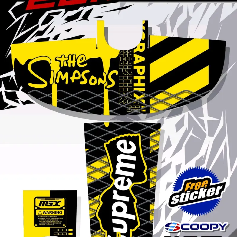 Sticker Pelindung Dashboard Tankpad Scoopy 2017 2018 2019 (body protector deck pad cover) 2
