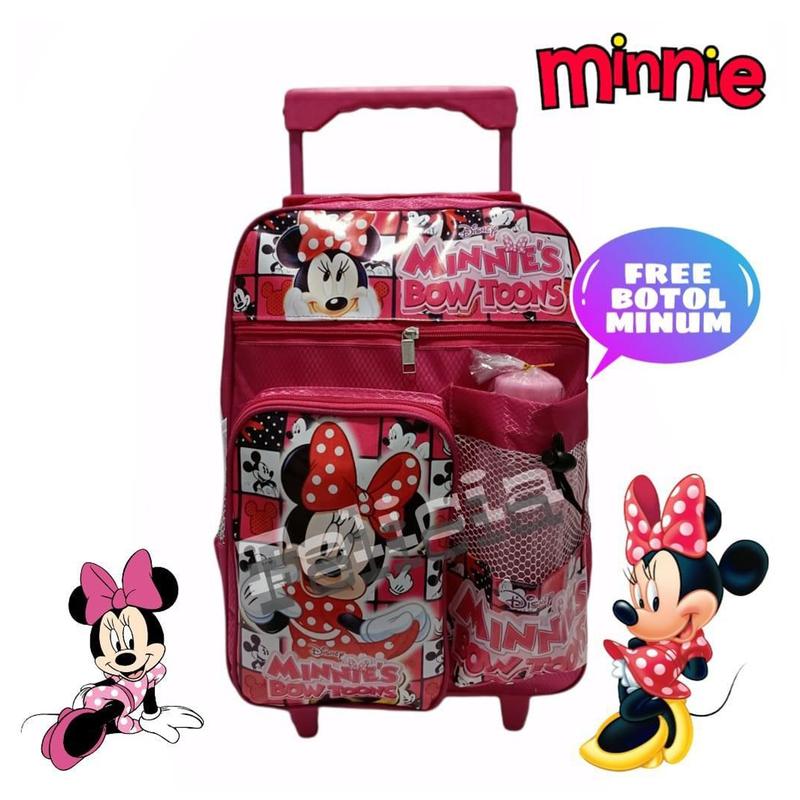 Tas Troli / Tas Koper Anak Cewek Model BT21 / Mickey Mouse / Hello Kitty 1