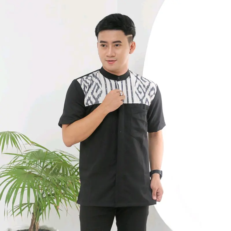 Kemeja tenun | baju koko pria | baju ramadhan | baju tenun 2