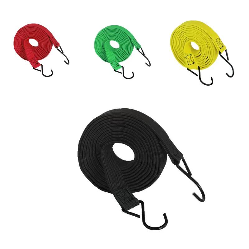 Product Introduction of 1.8 Meters Elastic Rubber Luggage Rope Cord Hooks Bikes Rope Tie Luggage Roof Rack Strap Fixed Band Hook Bicycle Moto Accessory 3