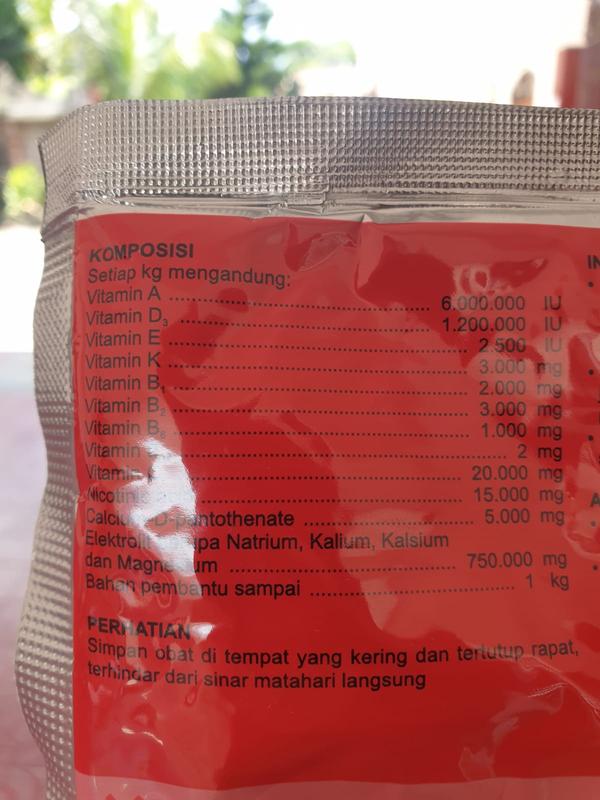 [VITAMIN ANTI STRESS AYAM] VITASTRESS 100 GRAM MEDION 1