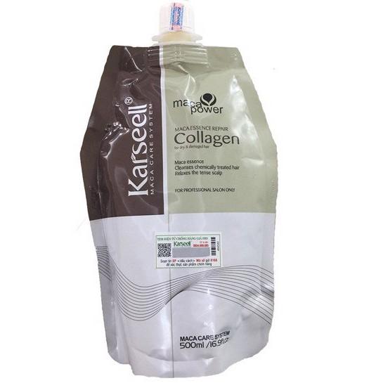 Combo 1-3 Bịch Kem Ủ Tóc Dưỡng Tóc Tại Nhà Karseell Keratin Macca Power Dung Tích 500Ml Collagen Women Nữ Chăm Sóc Tóc 4