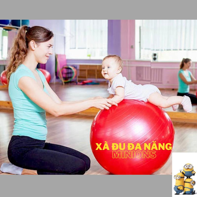 Bộ vòng đũa và bóng yoga (size 65cm) tập vận động cho bé tặng kèm 1 bơm bóng bằng tay 2