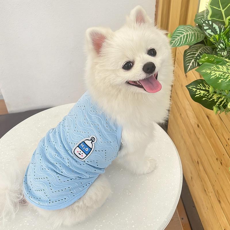 Product Introduction of Quần áo cho chó, Bảy Pet, cho Shih Tzu, lưới thoáng khí, áo vest cho thú cưng, áo phông cho mèo mùa hè, quần áo cho chó Con đơn giản 13