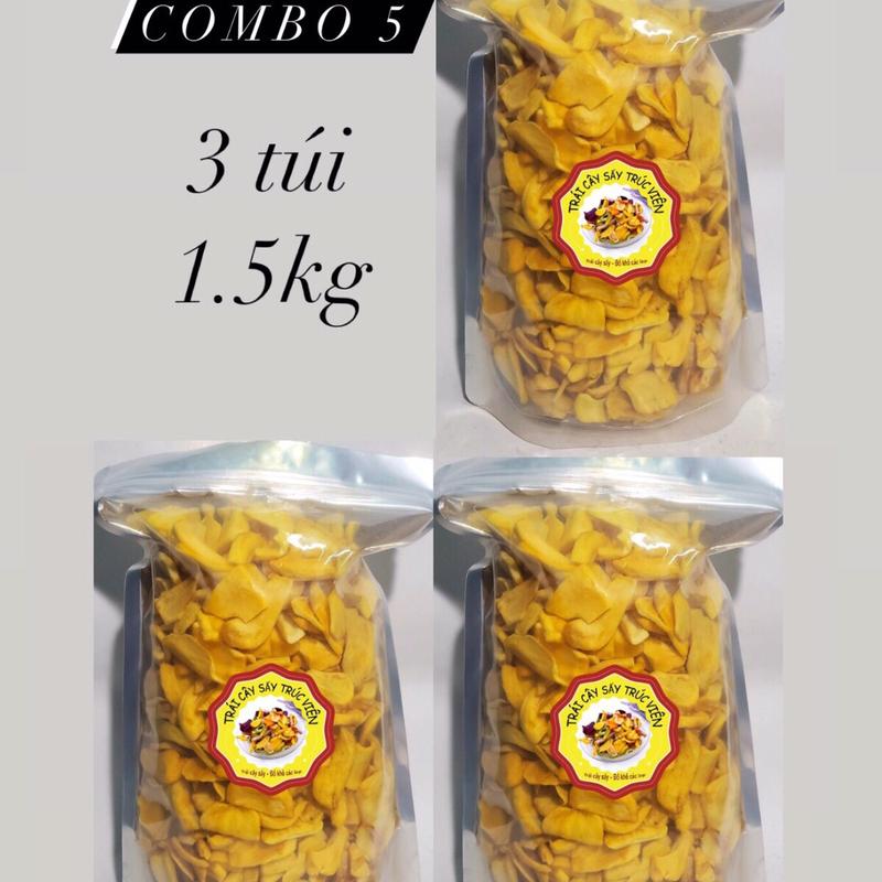 [1.5kg] Combo 5 : 3 túi mít sấy vỡ