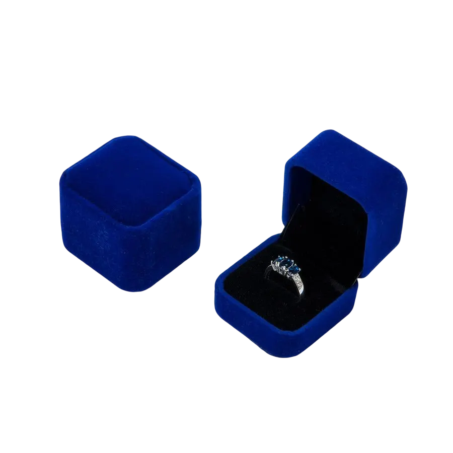 Kotak Cincin Bludru / Tempat Cincin Velvet Lamaran / Nikah / Seserahan