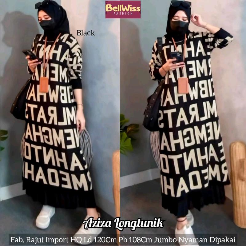AZIZA LONG TUNIK ( rajut premium ) 1