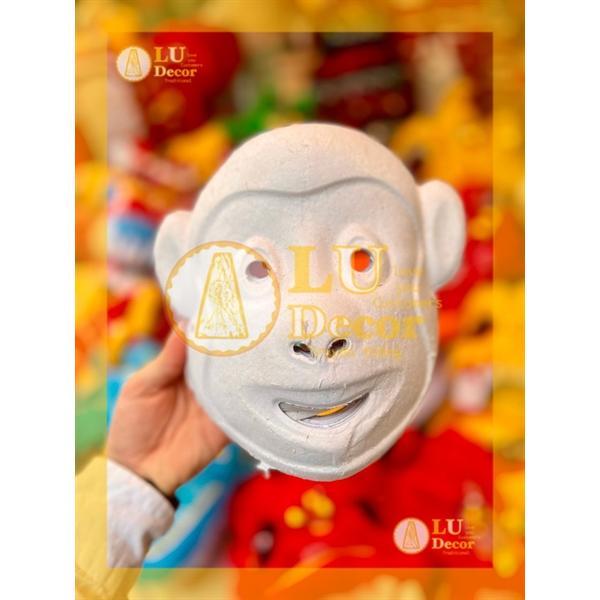 Mặt nạ giấy bồi chưa tô màu, cho bé tô màu thủ công chơi Trung Thu l LU Decor 0