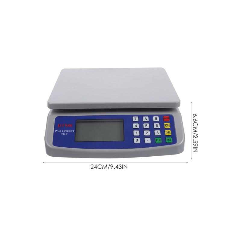 Cân Trọng Lượng Màn Hình LCD, Cân Gram Điện Tử Chính Xác, Để Theo Dõi Cơ Thể, Thích Hợp Cho Việc Nướng Em Bé, Thịt Và Thực Phẩm, Vật Liệu Nhựa, 24,00X22,00X6,60CM 6