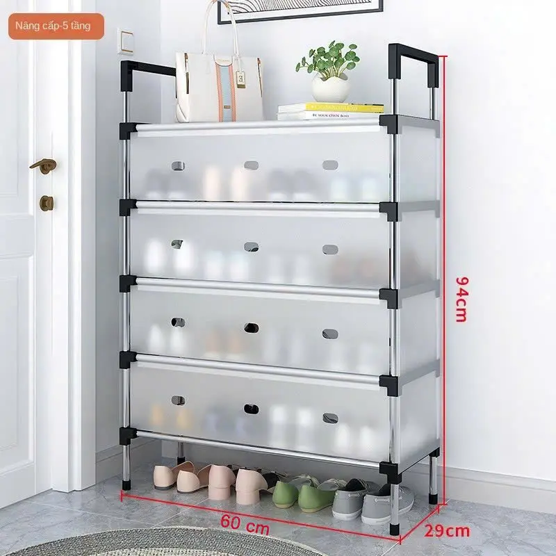 Kệ INOX 5 Tầng chống bụi - Giá để giày dép và mũ chống bụi đa năng, Bảo hành 6 tháng đổi trả miễn phí kệ  giuờng kệ  để kệ góc  đựng quần áo Kitchen Kitchen